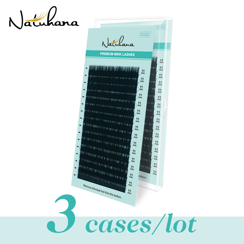 Eyelash Extension Korea Natural - NATUHANA 3 Casing/Lot Ekstensi Bulu Mata