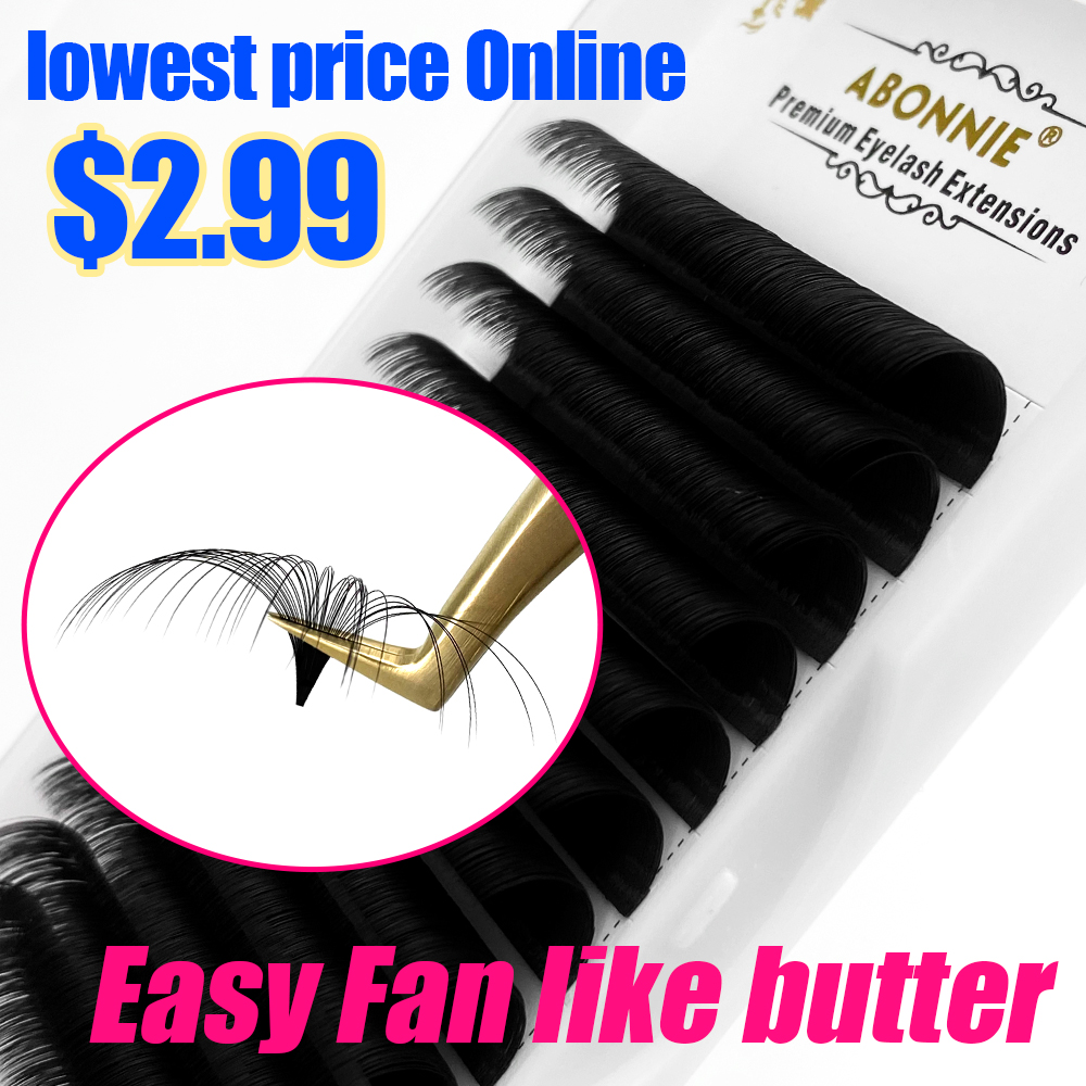 Eyelash Extension For Asian Eyes - Abonnie 0.03-0.10Mm Bulu Mata Kipas Mudah