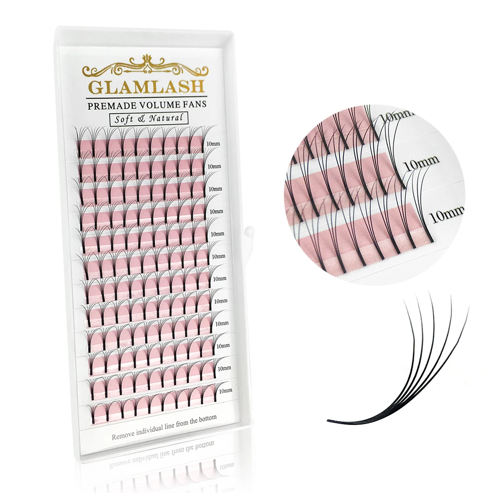 Eyelash Extension Korea Natural - Glaslash 2D-6D Penggemar Volume Sebelum Dibuat