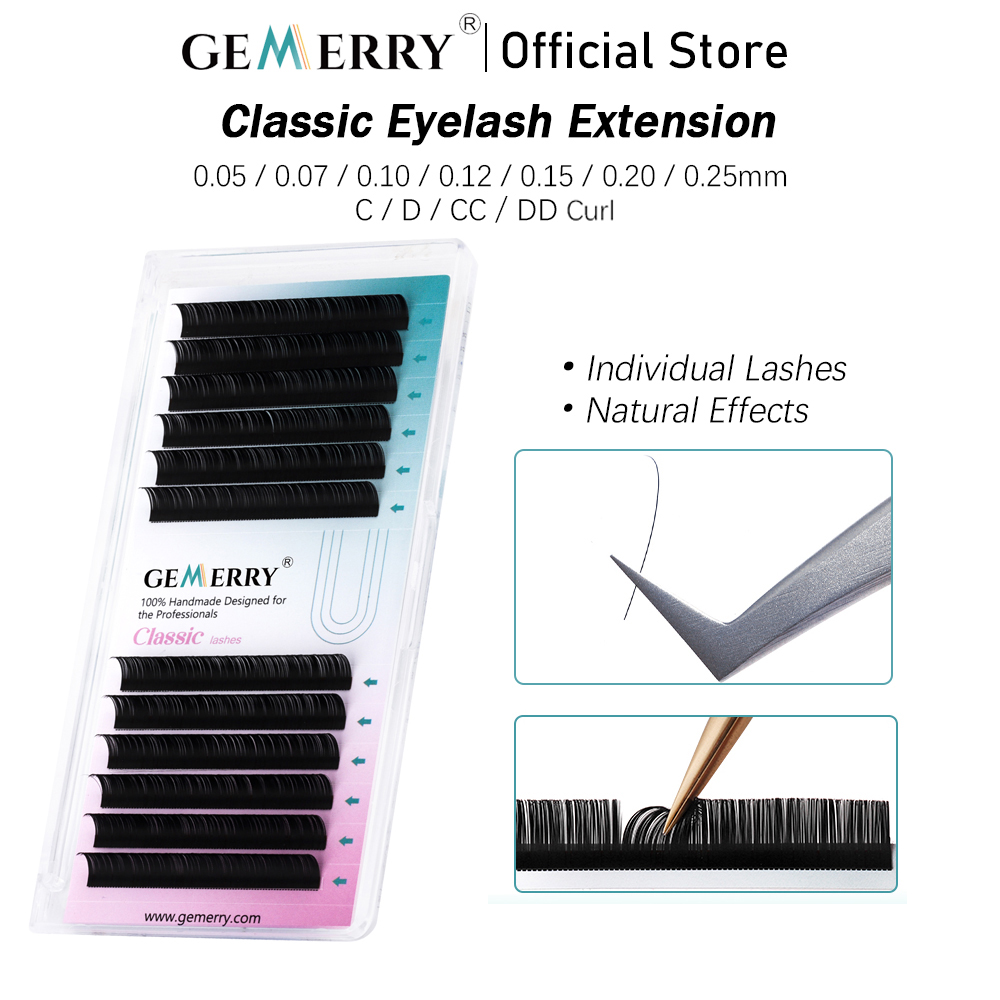 Eyelash Extension Korea Natural - GEMERRY Bulu Mata Ekstensi Individual 25mm,