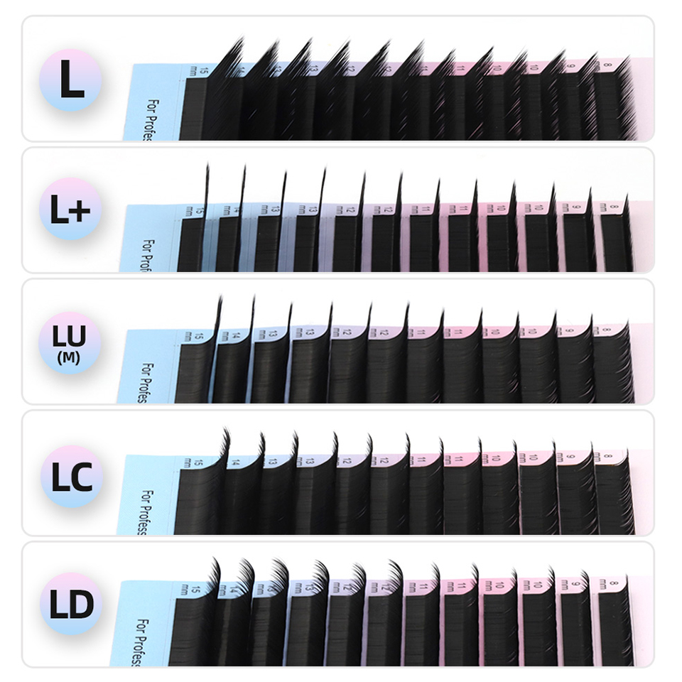 Eyelash Extension For Asian Eyes - RUJADE L + LC LD LU(M)