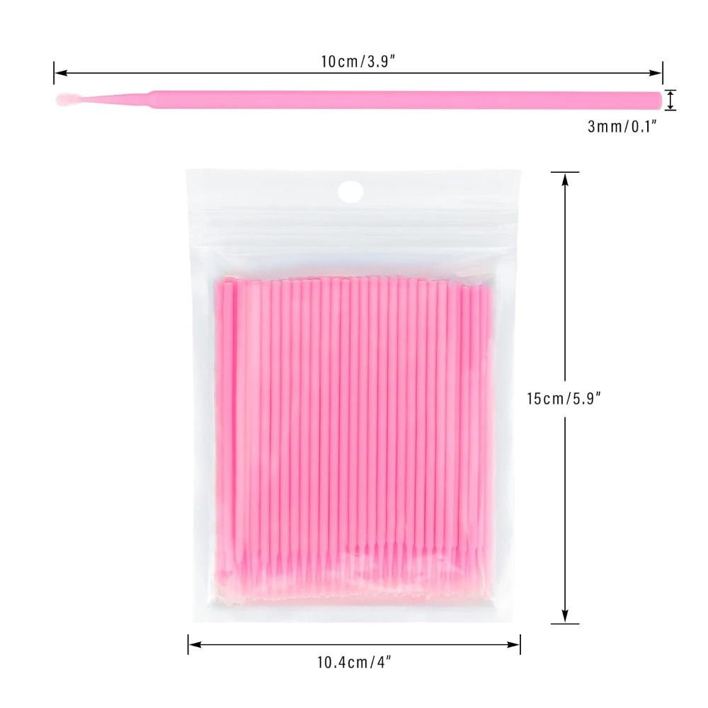 Eyelash Extensions - 500PCS Penyeka Telinga Mikro Sekali Pakai,