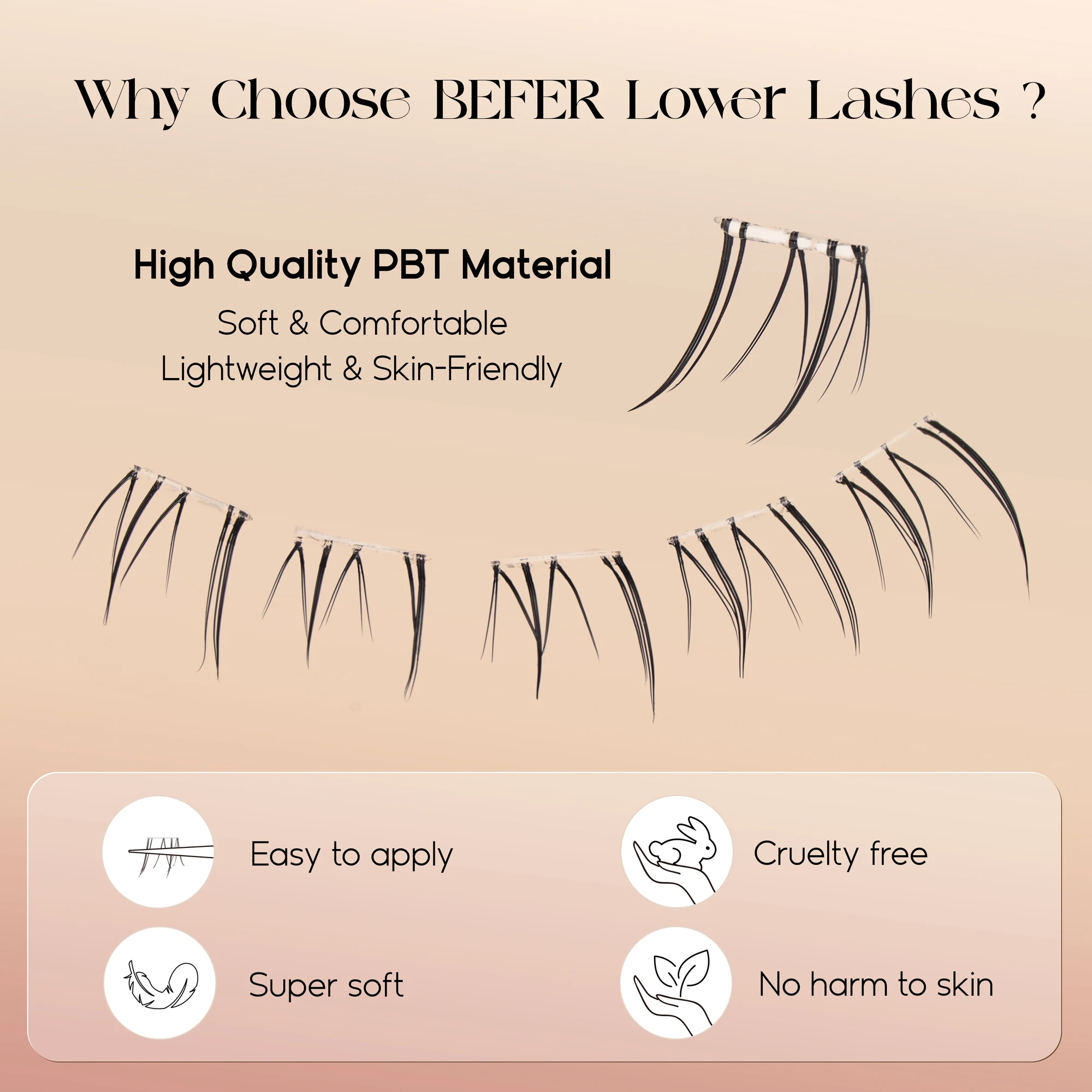 Befer Bulu Mata Palsu Bawah Ta - Eyelash Extensions ulasan dan harga