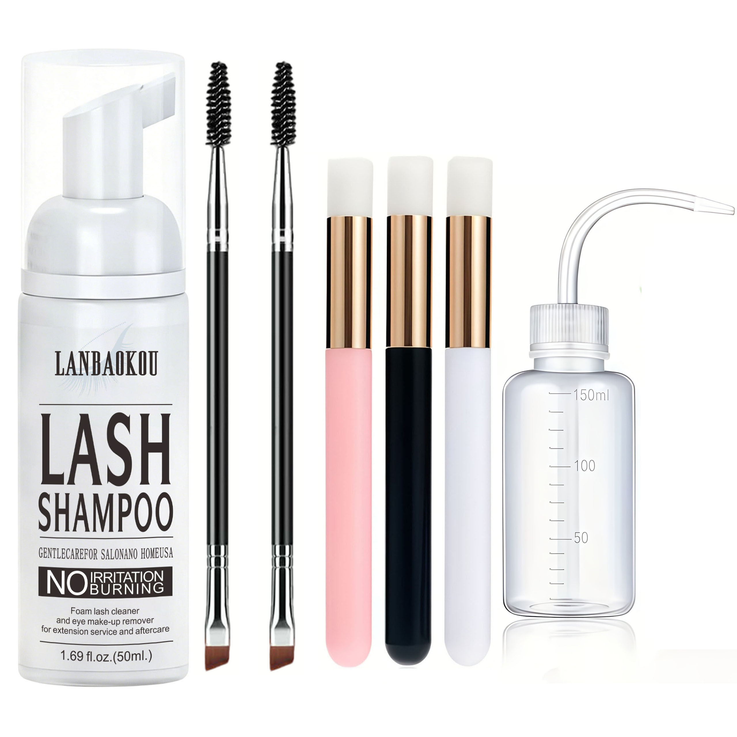 Sampo Bulu Mata 50ML + Sikat & - Eyelash Extension Aftercare ulasan dan harga