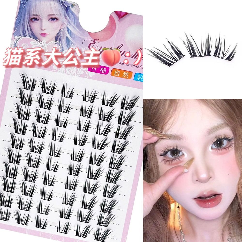 Bulu Mata Palsu Cat Eye Fairy  - Eyelash Extension Wet Look ulasan dan harga