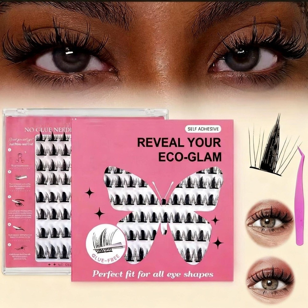 Kit Ekstensi Bulu Mata Alami D - Eyelash Extensions ulasan dan harga