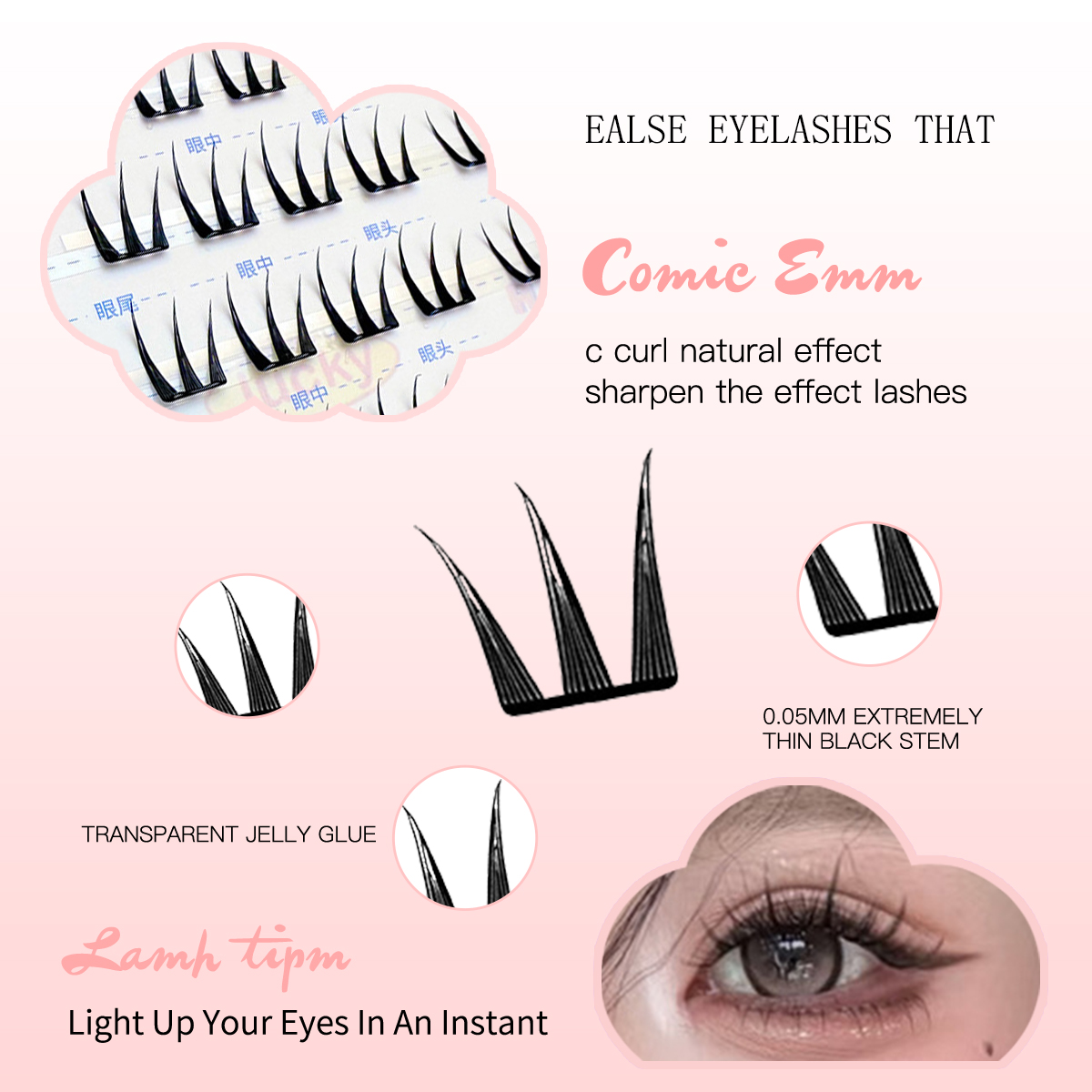 Klaster Bulu Mata Mudah Dipasa - Eyelash Extension For Asian Eyes ulasan dan harga