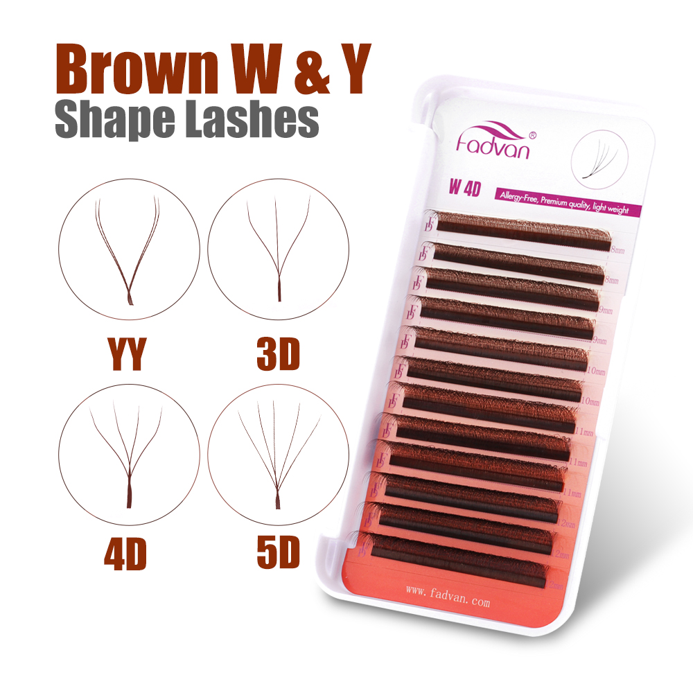 Bulu mata FADVAN coklat 4D/3D/ - Eyelash Extension For Asian Eyes ulasan dan harga