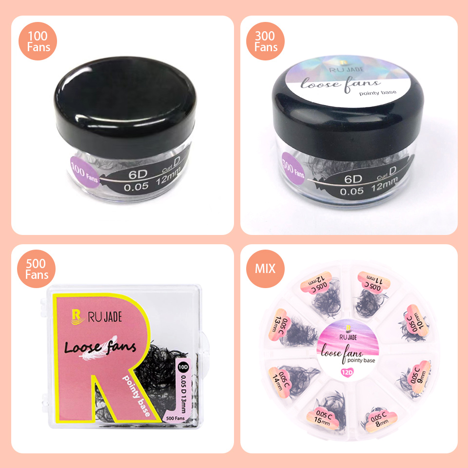 RUJADE tipis runcing dasar Vol - Eyelash Extension For Asian Eyes ulasan dan harga