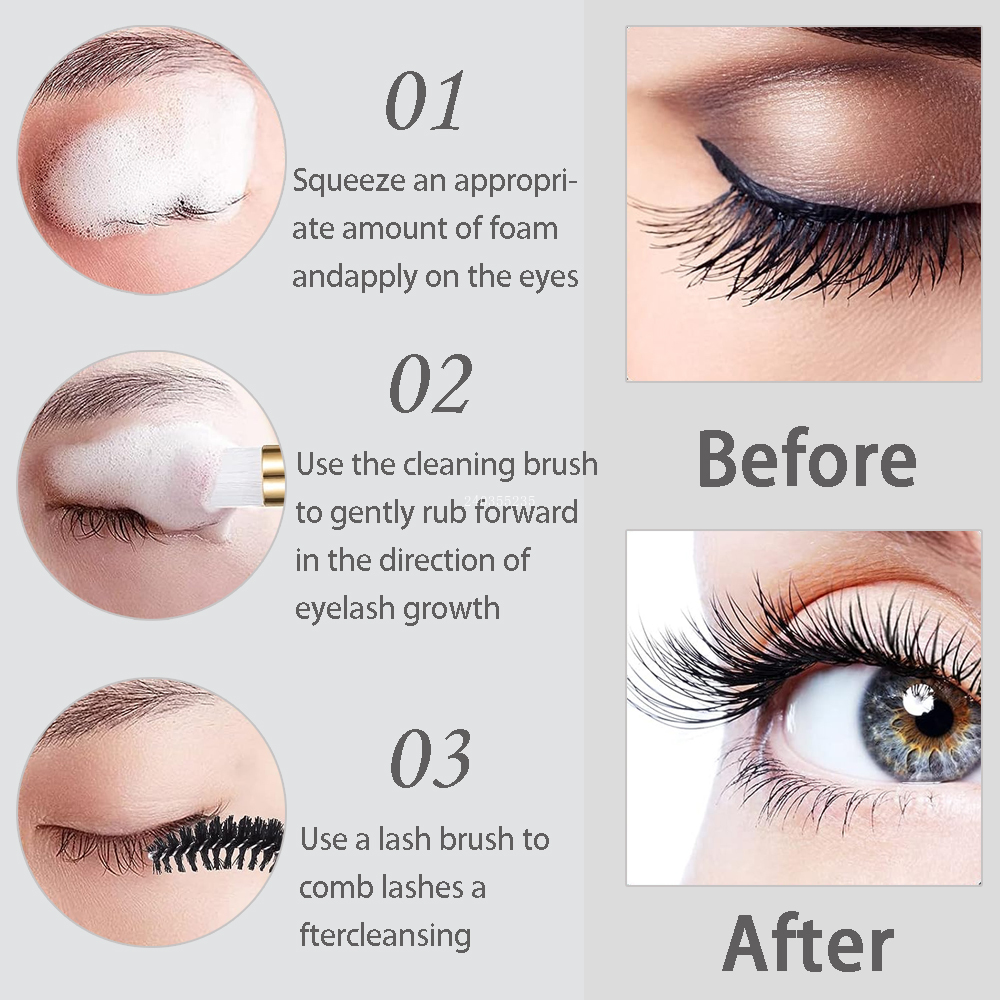 Botol pembersih bulu mata cang - Eyelash Extension Aftercare ulasan dan harga